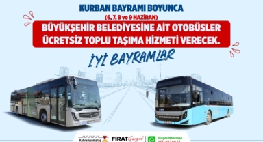 Bayram Süresince Büyükşehir Belediye Otobüsleri Ücretsiz!