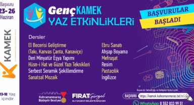 Genç KAMEK Yaz Kursları İçin Başvurular Başladı!
