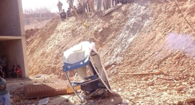 Kahramanmaraş'ta inşaat alanında korkutan kaza: 1 işçi hayatını kaybetti