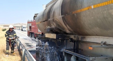 -Kahramanmaraş’ta tanker yangını korkuttu