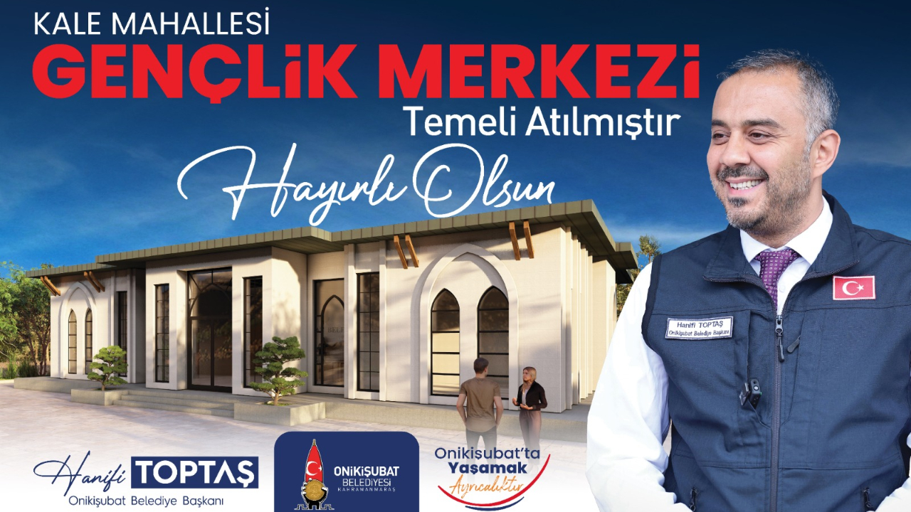 Başkan Toptaş’ın gençliğe yatırımı Kale Gençlik Merkezi’nin temeli atıldı