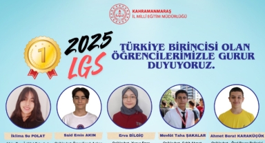 Kahramanmaraş'tan LGS'de Büyük Başarı: 10 Öğrenci 500 Tam Puanla Türkiye Birinciliği!