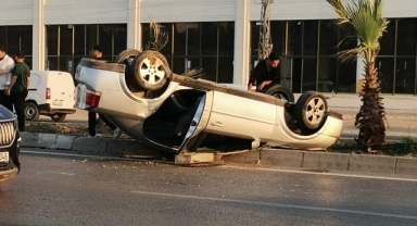 Kahramanmaraş’ta otomobil takla attı: 1 yaralı