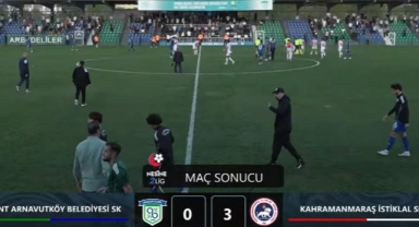 -Arnavutköy Belediyespor 0-3 Kahramanmaraş İstiklalspor
