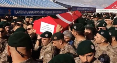 Kahramanmaraş şehidine son görev
