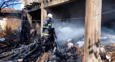 Kahramanmaraş’ta ahşap evde yangın
