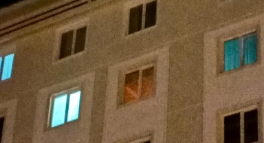 Kahramanmaraş’ta gece lambası itfaiye ekiplerini alarma geçirdi
