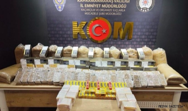 Kahramanmaraş’ta kaçak sigara operasyonu
