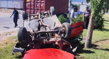 Kahramanmaraş’ta otomobil takla attı: 2 yaralı 