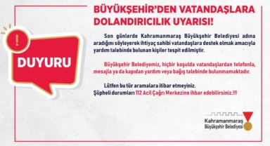 Büyükşehir’den Vatandaşlara Dolandırıcılık Uyarısı!