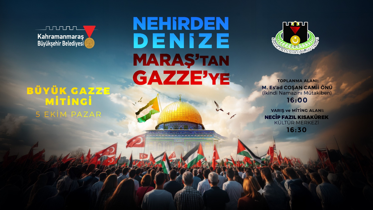 Kahramanmaraş, Gazze İçin Tek Yürek Oluyor