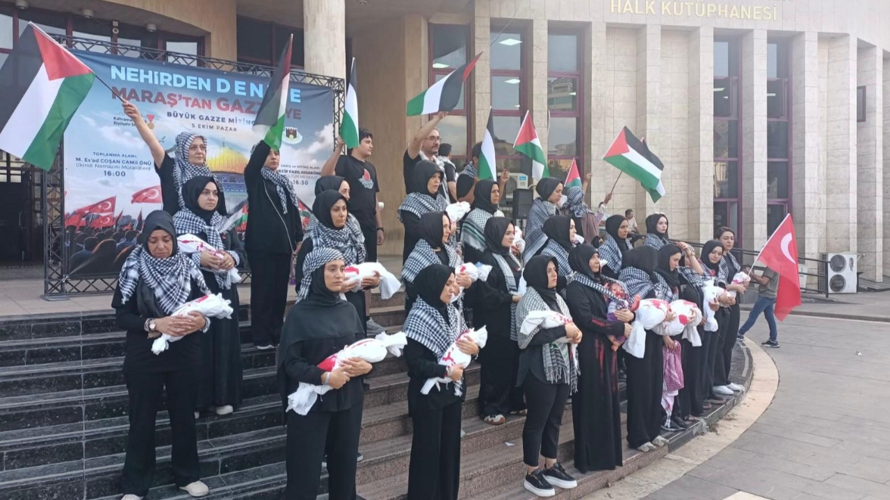 Kahramanmaraş’ta Gazze İçin Destek Konvoyu Düzenlendi