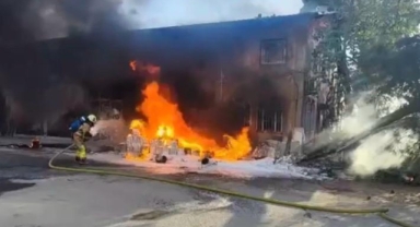 Kahramanmaraş’ta işyeri yangını: 1 yaralı 