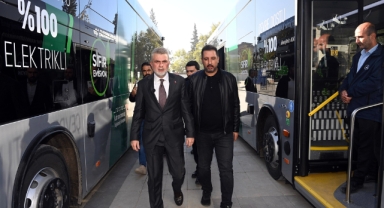 Şehrin İlk Elektrikli Otobüsleri Hayırlı Olsun