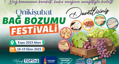 Ünlü şeflerle lezzet dolu festival: Onikişubat’ta ‘Bağ Bozumu’ heyecanı başlıyor