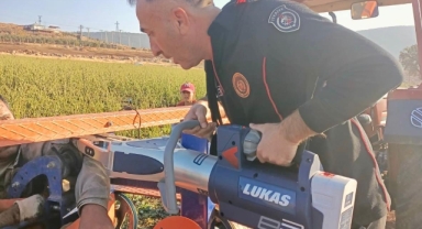 -Kahramanmaraş’ta hortum sarma makinesine kolunu kaptırdı 