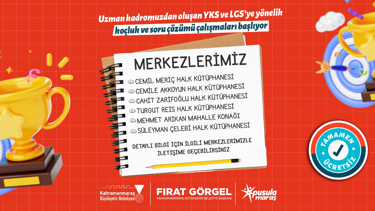 Pusula Maraş’tan Lise ve Üniversite Adaylarına Profesyonel Destek
