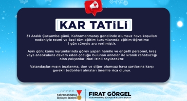 31 Aralık’ta Eğitime 1 Günlük Kar Arası!