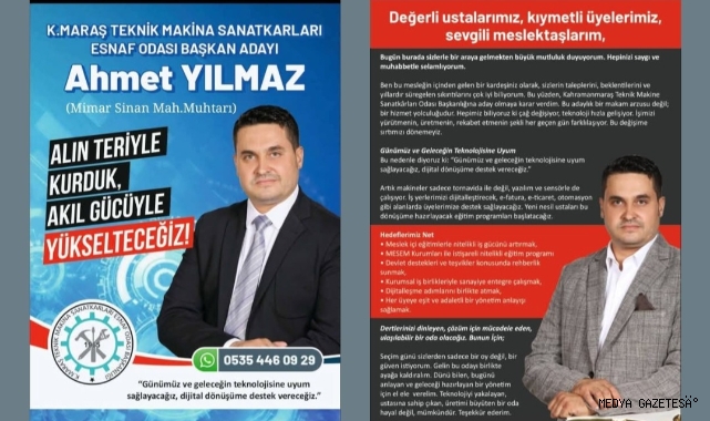 Ahmet Yılmaz’dan 2026 Yeni Yıl Mesajı: “Esnafımızla Birlikte Üreten, Güçlenen Bir Kahramanmaraş İçin Geliyoruz”