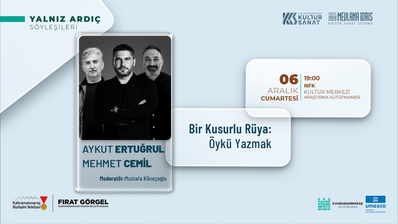 Aralık Kültür Sanat “Yalnız Ardıç Söyleşileri” ile Devam Edecek