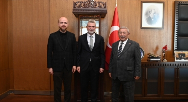 Başkan Görgel, Dünya Etnospor Konfederasyonu Başkanı Erdoğan’ı Ağırladı