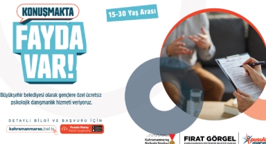 Büyükşehir’in Gençlere Yönelik Ücretsiz Psikolojik Danışmanlık Hizmeti Devam Ediyor