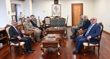 Kahramanmaraş İl Protokolünden KSÜ Rektörü Prof. Dr. Mahmut Ak’a Hayırlı Olsun Ziyareti