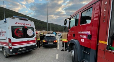 Kahramanmaraş’ta iki otomobil çarpıştı: 1 yaralı 