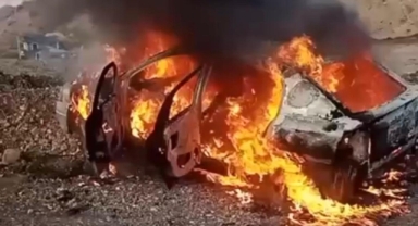 Kahramanmaraş’ta otomobil demir yığınına döndü 