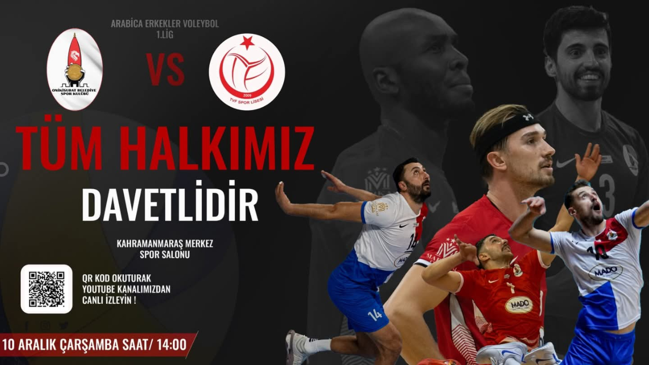 Onikişubat Belediyespor, TVF Spor Lisesi’ni Kahramanmaraş’ta Konuk Ediyor