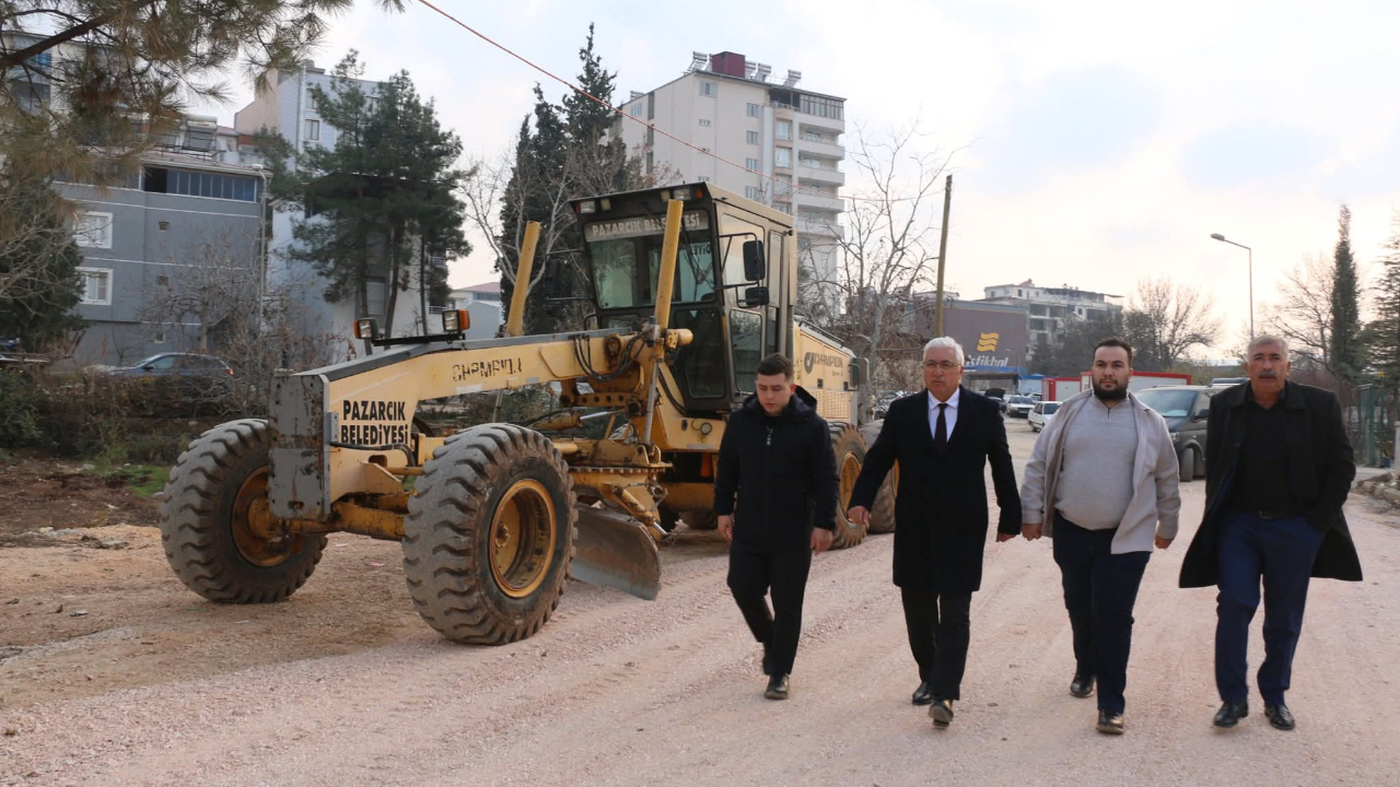 Pazarcık’ta Altyapısı Tamamlanan Bölgelerde Sıcak Asfalt Öncesi Çalışmalar Başladı