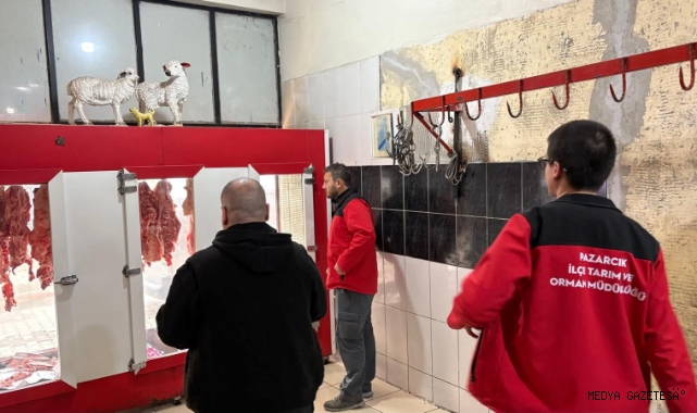 PAZARCIK’TA KASAPLARA KAPSAMLI DENETİM: HALK SAĞLIĞI İÇİN SAHADA TİTİZ ÇALIŞMA