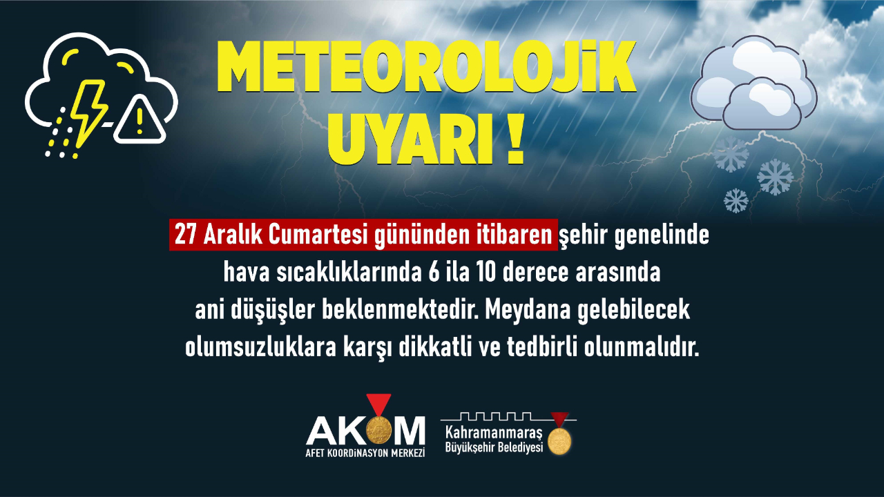 Soğuk Hava Uyarısı; Don ve Buzlanmaya Karşı Dikkat!