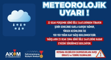 22 Ocak’ta Şehir Genelinde Kar Yağışı Bekleniyor!