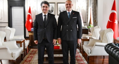 ANDIRIN BELEDİYE BAŞKANI GÖKŞEN, BOLU VALİSİ AYDIN’I MAKAMINDA ZİYARET ETTİ