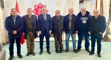 BAŞKAN GÜRBÜZ VE CHP HEYETİNDEN GEÇMİŞ OLSUN ZİYARETİ