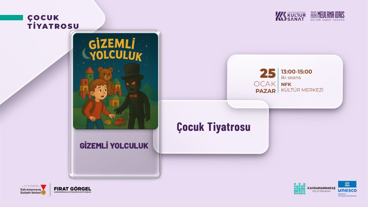 Büyükşehir’den 25 Ocak’ta Çocuklar ve Yetişkinler İçin Tiyatro Şöleni
