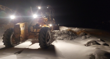 Büyükşehir, Kırsalda Karla Mücadelesini Kesintisiz Sürdürüyor