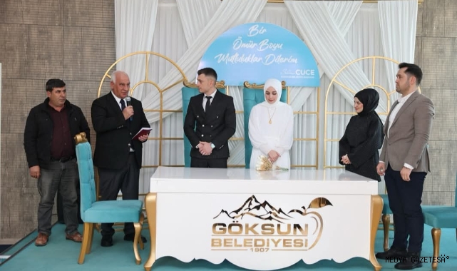 Göksün Belediye Başkanı Selim Cüce, Karaoğlan ve Yaşar Ailelerinin Mutlu Gününe Ortak Oldu