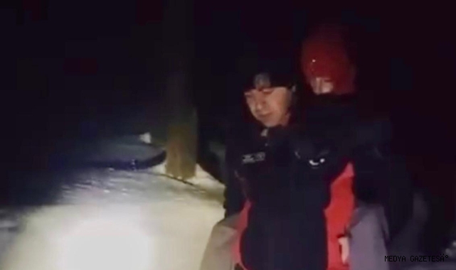 İtfaiyeden Karda Hayat Kurtaran Müdahale