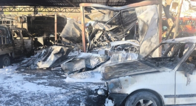 Kahramanmaraş’ta konteyner yangını korkuttu 