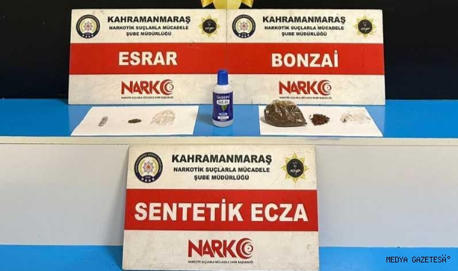 -Kahramanmaraş’ta uyuşturucu operasyonu