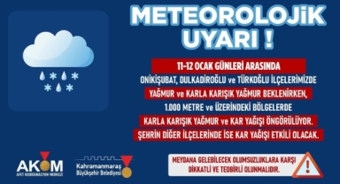 Olumsuz Hava Koşullarına Dikkat!