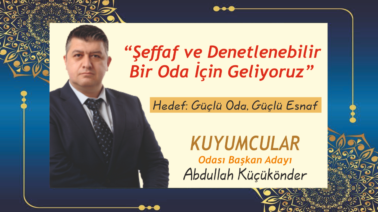 “ŞEFFAF VE DENETLENEBİLİR BİR ODA İÇİN GELİYORUZ”