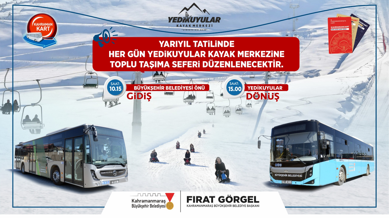 Yedikuyular’a Otobüs Seferleri Başlıyor!