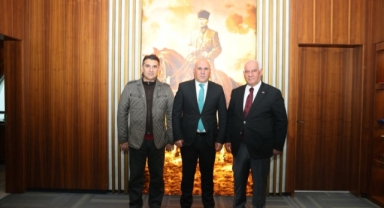 EKİNÖZÜ BELEDİYE BAŞKANI HARUN VİCDAN’DAN GÖKSUN BELEDİYESİ’NE ZİYARET