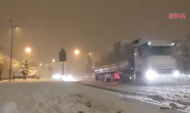 Kahramanmaraş’ın kuzey ilçelerinde kar yağışı başladı