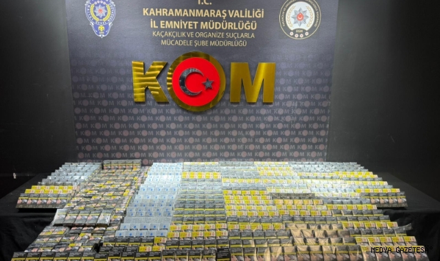 -Kahramanmaraş’ta Narkotik ve Kaçakçılık Operasyonu 