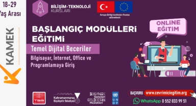KAMEK’ten Gençlere Uluslararası Destekli Dijital Eğitim