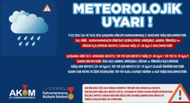 Şehir Genelinde Kuvvetli Yağış Uyarısı